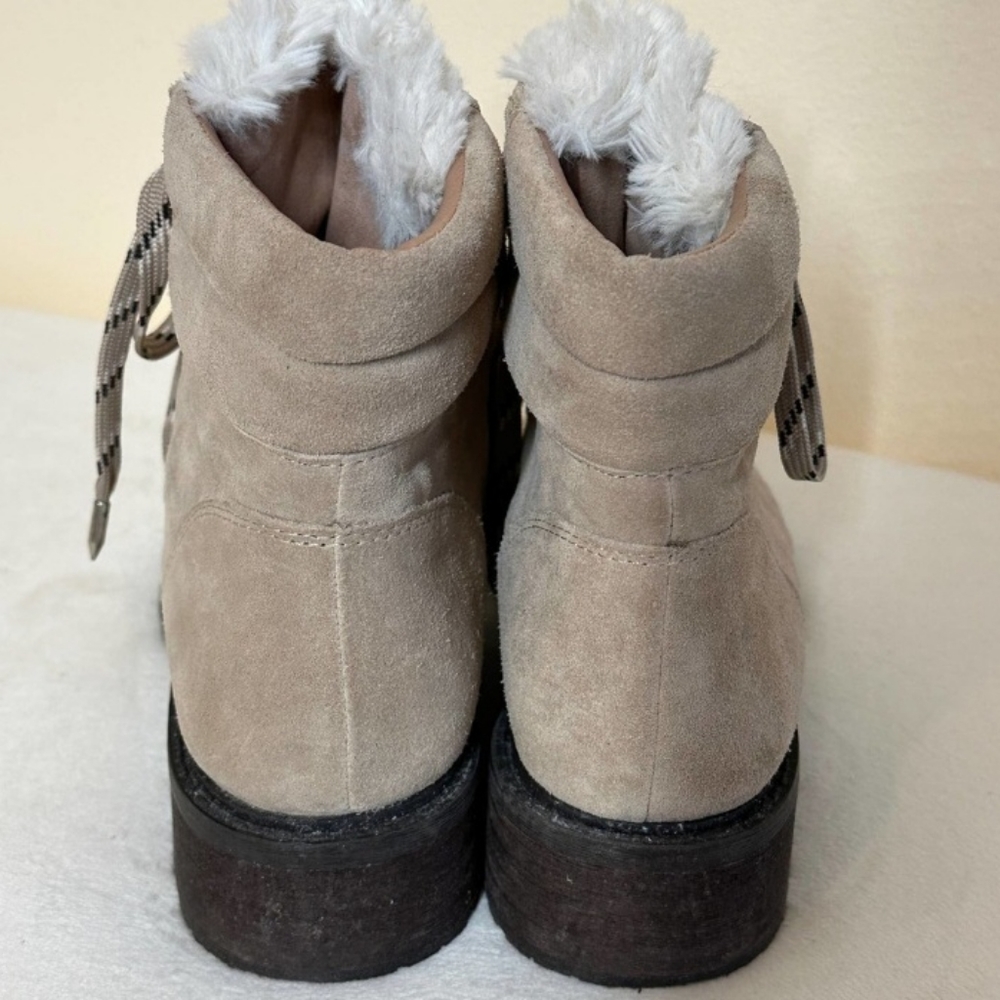 Sam Edelman Darrah faux fur. Suede boots hiking style. Size 9. - Picture 3 of 6